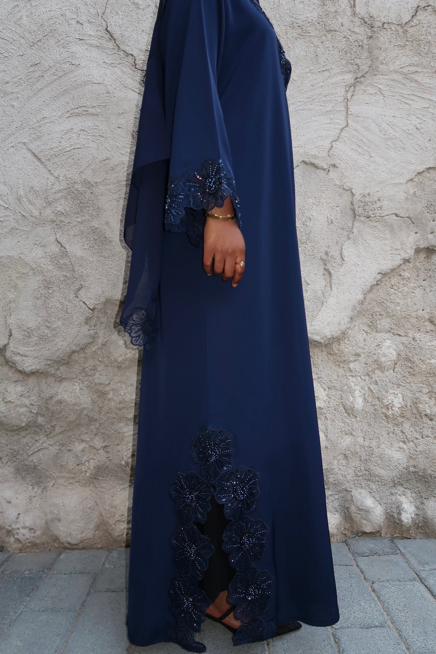 Blue Lace Abaya (PRE-ORDER)